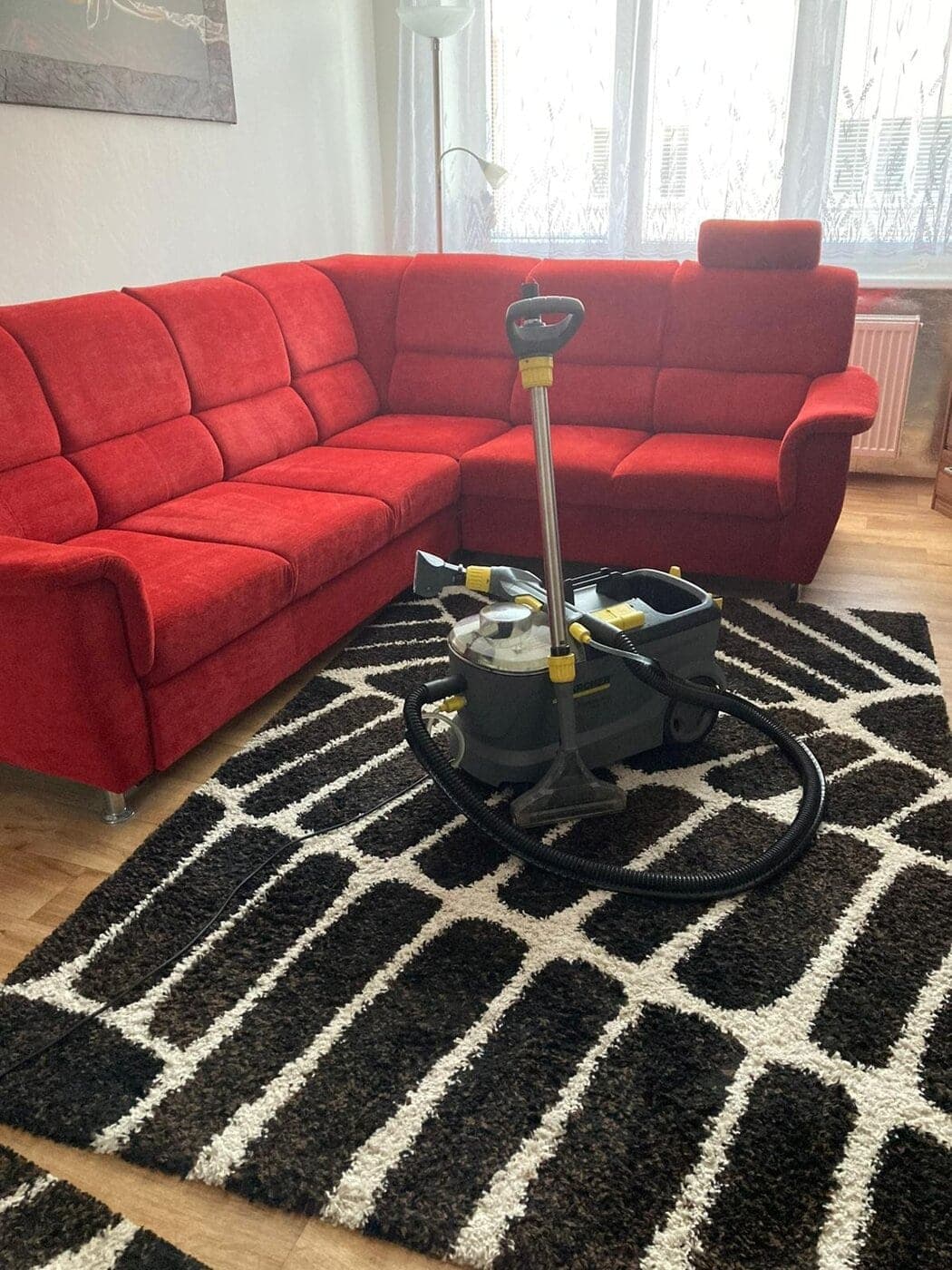 Strojové čištění koberců